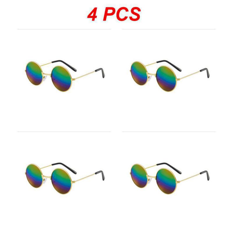 2/4/6PCS Shades Vintage Tac Lens Material Retro Unisex Gafas Sol Mujer Mens And Womens Fishing Camping Goggles Personality