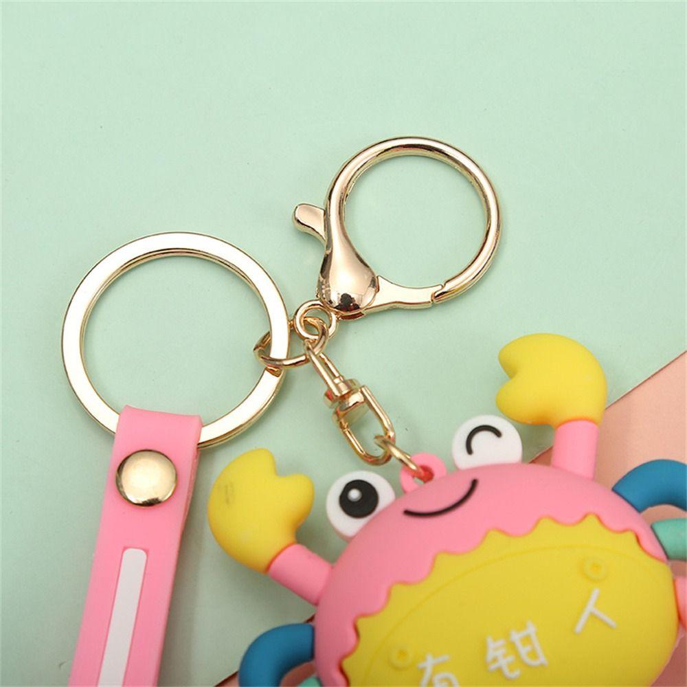 Для сумки Упаковка Украшения Брелки Животные Брелок Брелок Краб Брелок Сумка Подвеска