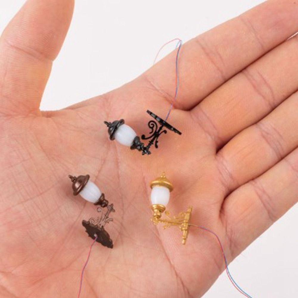 Модель 3В Белый/Теплый свет Материал АБС-металл Сад Двор Светодиодный свет Новый Настенный светильник для кукольного домика