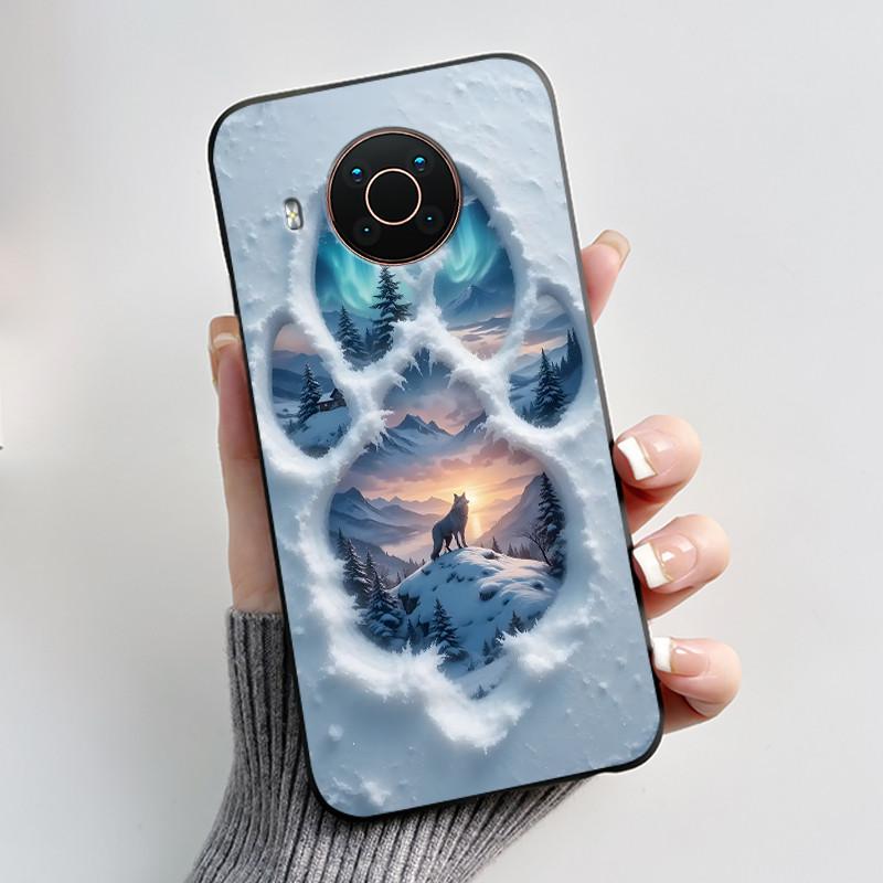 Вирусный черный чехол для Nokia X20/Nokia X10 Модный узор 'Драконьи Родственники' Гелевый чехол для Nokia X100 Ударопрочный мягкий чехол