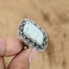 Натуральный Амазонит Камень Кольцо Обещания Размер 6.25 925 Стерлинговое Серебро Для Женщин