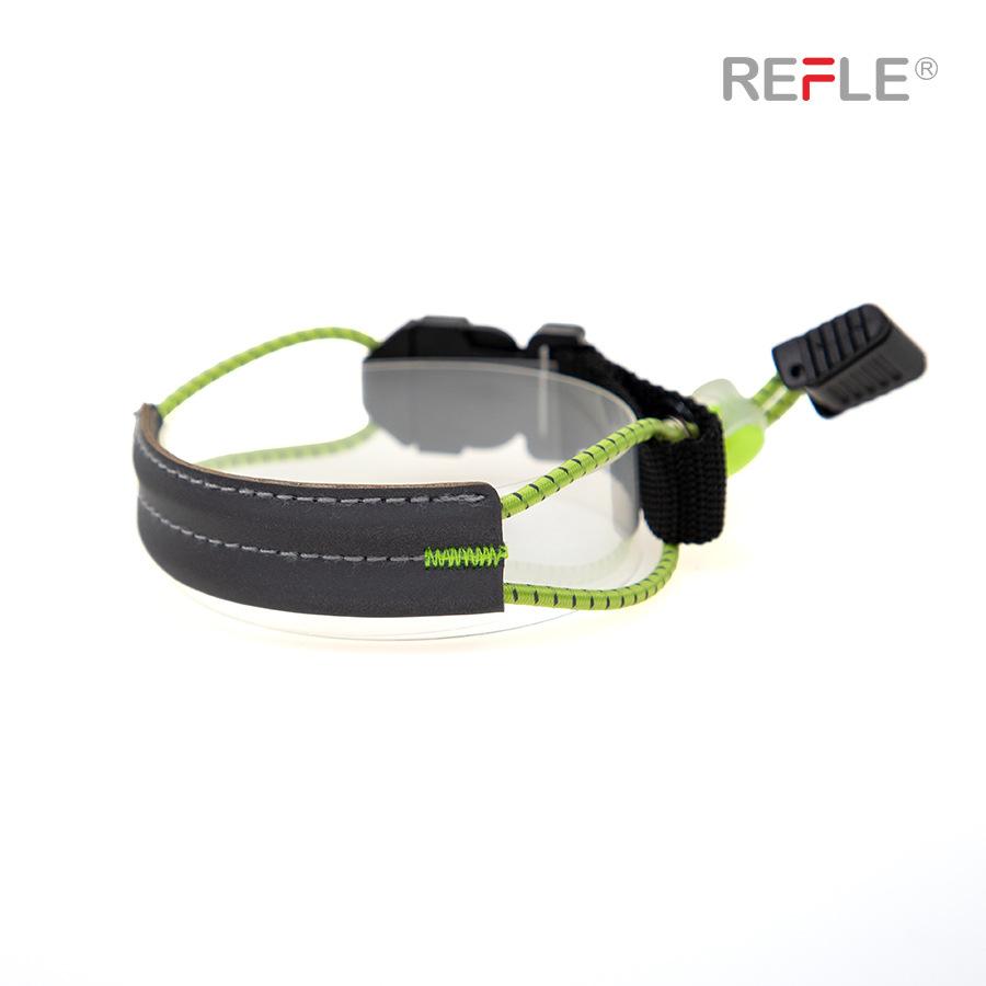 Refle Reflective Elastic Cycling Pant Leg Straps Adjustable Safety Ankle Bands For Road Mountain Bike Riders Night Riding