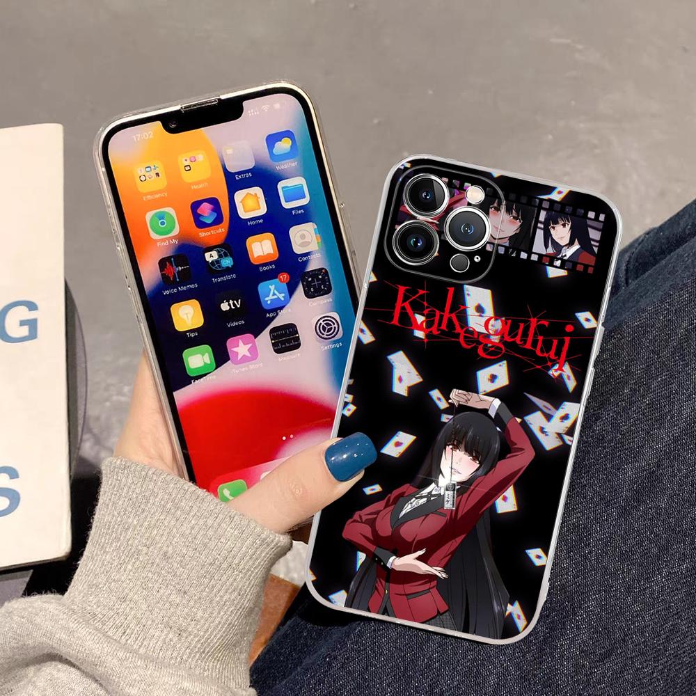 Японское аниме Kakegurui Jabami Yumeko Чехол для телефона Для iPhone 16 15 14 11 12 13 Mini Pro XS Max Чехол 6 7 8 Plus X Funda Shell