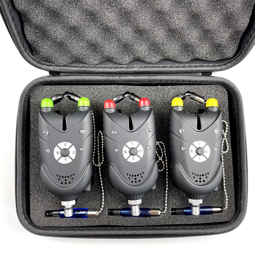 Fishing Alarm Tool Box Fishing Bite Alarm Storage Case Carry Bag Shockproof Foam Pad Fishing Swinger Storage Box