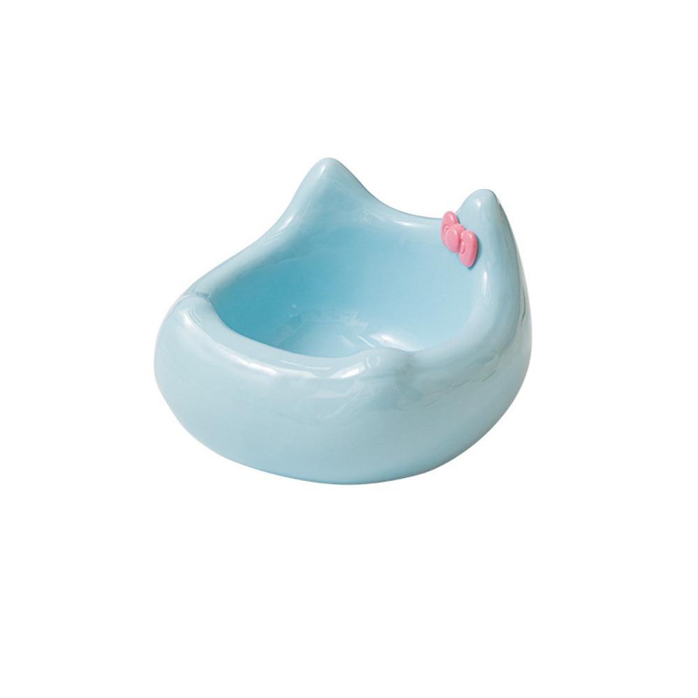 Керамическая миска для кошки Милая миска для питья питомца Кормушка Диспенсер для еды Миска для кормления собаки Защита шеи