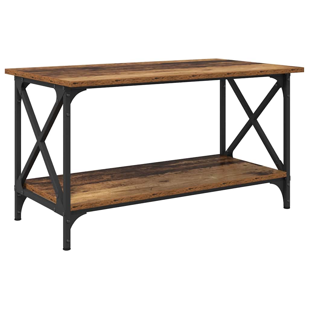Coffee Table Reclaimed Wood Look 80 x 45 x 45.5 cm Engineered Wood
