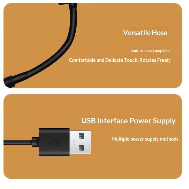 Светодиодная клип-лампа для USB-аквариума, гибкий кронштейн, несколько режимов, свет для аквариума, для небольшого аквариума с водными растениями, декор для дома и офиса