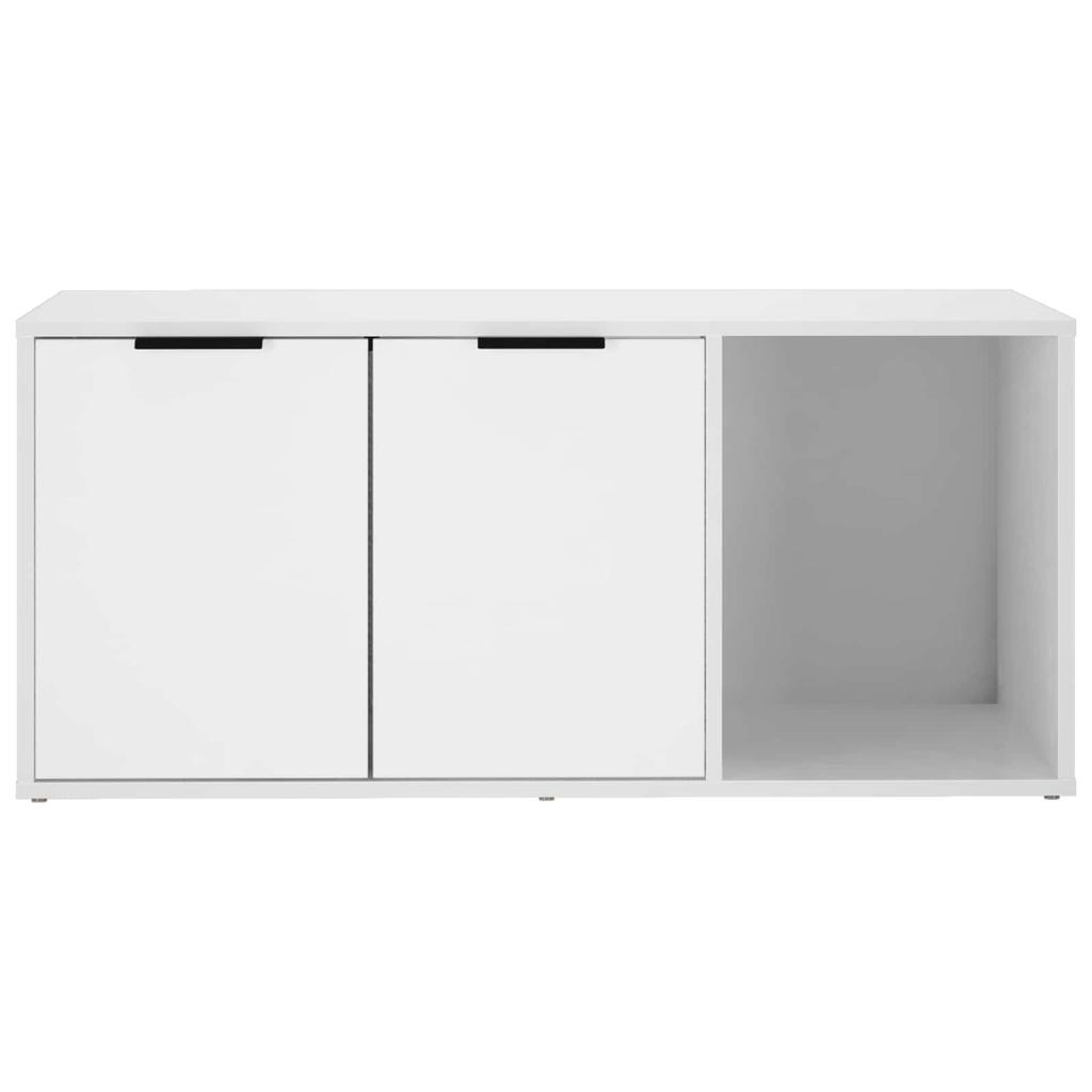 Cat Litter Box Furniture White 100 x 49 x 45 cm Engineered Wood
