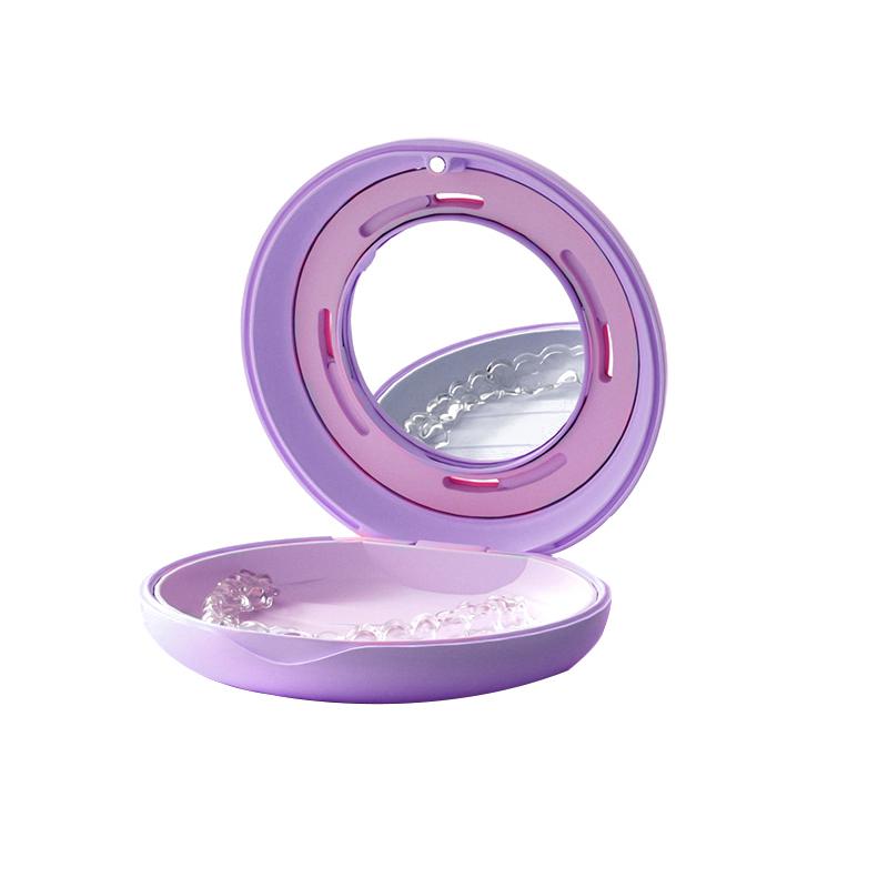 Ортодонтический кейс Стоматологический бокс для ретейнера для невидимых брекетов с зеркалом Защита для рта Хранение зубных протезов Кейс для элайнеров Организация гигиены полости рта