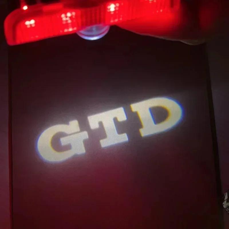 ZDFVU1 2/4P LED Car Door Logo Projector Light Accessories for VW R Golf 5 6 7 GTI GTD GTE Touareg CC Passat B6 B7 B8 B9 C6 C7 C8 Tiguan