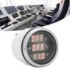 52mm 2in 3‑In‑1 Gauge Water Temperature Voltage Liquid Level Display European Standard 0‑190ohmBlack Dial