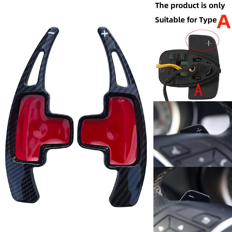 Car Steering Wheel Paddle Shift Extension Shifters DSG For Mercedes Benz A B M Class W176 W246 GLK SLK CLA GLA Sticker styling