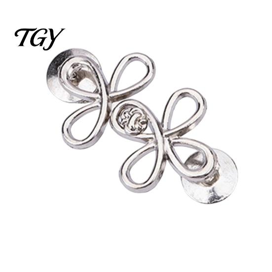 Adjustable Waist Button Pins Six-Leaf Pants Tightener Button, Detachable Loose Jeans Pin, Tightening No Sewing Required Buckle Clothing Accessories
