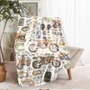 Cute cars Theme Printed Blanket - Perfect for Couch, Bed, Travel & Outdoor Use | Machine Washable, Cozy & Durable.