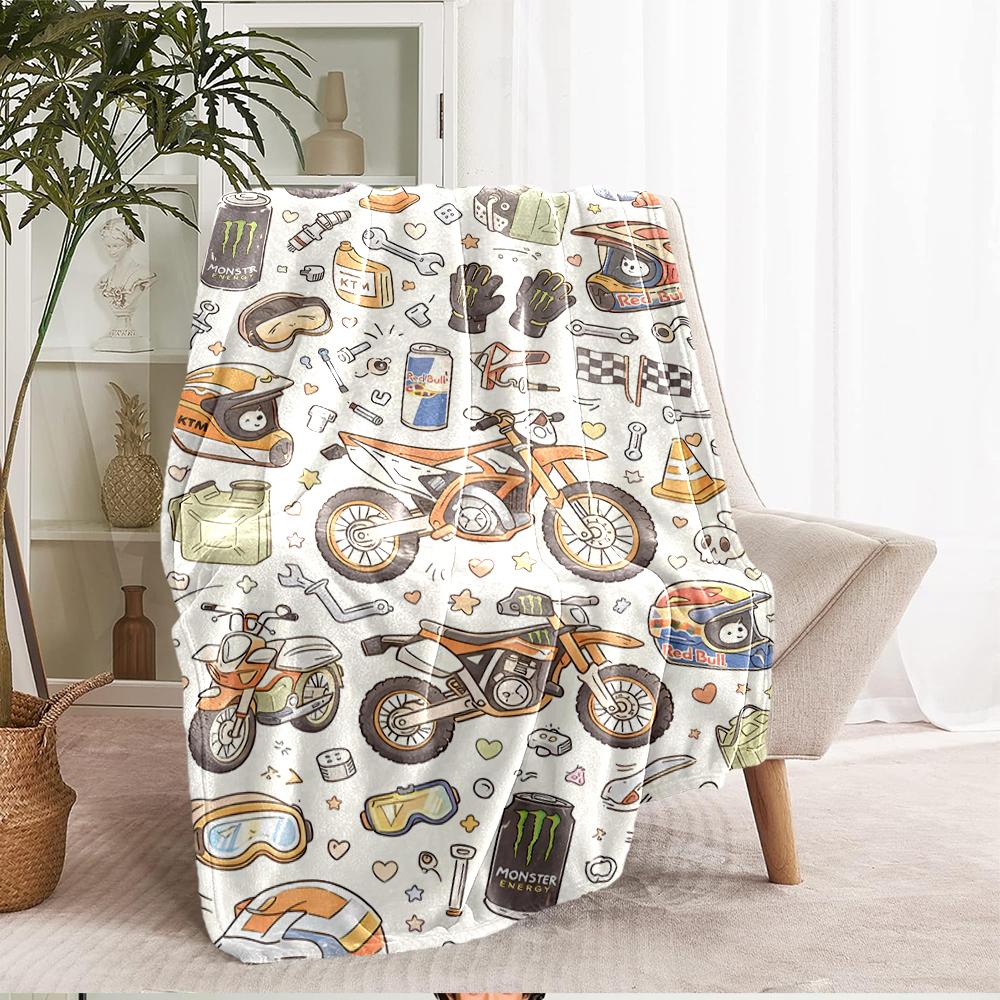 Cute cars Theme Printed Blanket - Perfect for Couch, Bed, Travel & Outdoor Use | Machine Washable, Cozy & Durable.