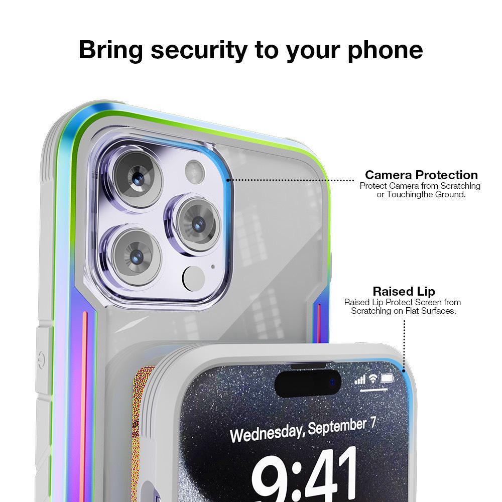 AI Smart NFC Screen Mirroring E-ink Phone Case for iPhone 13-15 - Customizable and Durable