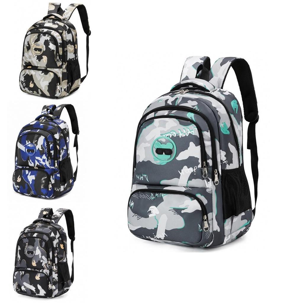 Backpack Travel Printed Fashionable Wear Resistant Schoolbag Student