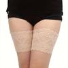 Пара женских невидимых колготок против скольжения и уменьшающих трение, эластичная удобная посадка, предотвращают сползание, кружевные подвязки для носков