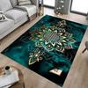 1 шт. Мандала Лотос Экстра Большой Нескользящий Ковер для Пола, Офис, Семья, Студия   Большой Ковер для Помещений, Смелый Акцентный Элемент