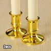 2pcs Candle Holders Shape Taper Candlestick Wedding Decoration Party Dinner Decor Candle Base Bracket Plastic Candlestick