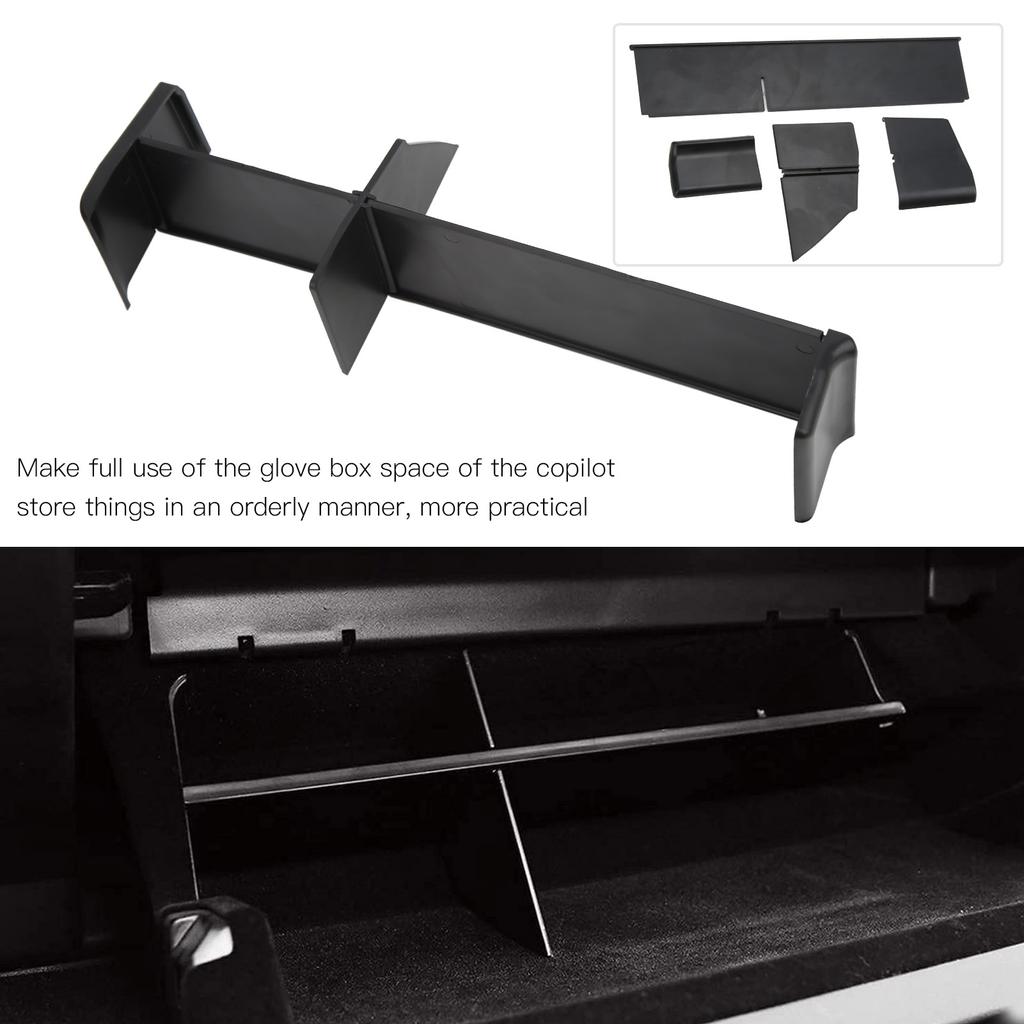 4 шт., разделители для перчаточного ящика, органайзеры, аксессуары для интерьера, замена для автомобиля Tesla Model 3 Y