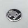 BAUK4 1pcs 3D 42mm 43mm car Emblem Steering Wheel Center Badge sticker Decal Styling Auto accessories For Skoda