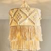 Handwoven Lampshade Bohemian Style Cotton Rope Lampshade Retro Decoration Homestay Handwoven Lampshade