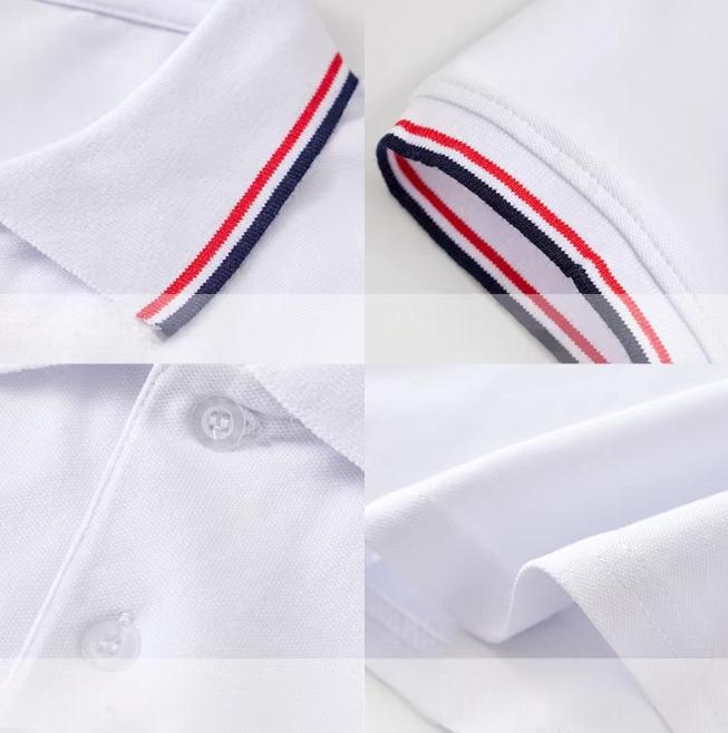 Детская летняя детская одежда с коротким рукавом, средняя и большая детская футболка, хлопковая полосатая рубашка-поло