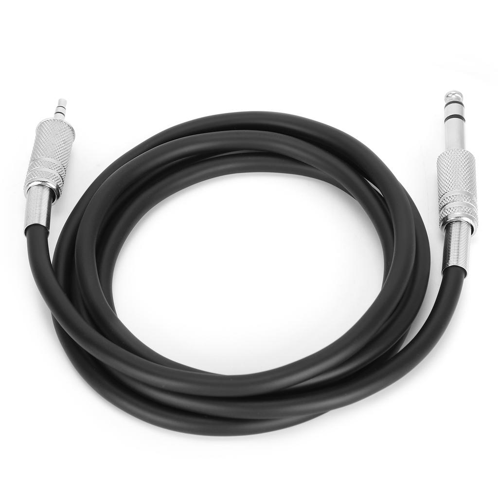 Audio Cable 3.5mm (1 8 Inch) Male to 6.35mm (1 4 Inch) Male TRS Stereo Audio Adapter CableBlack 1.5m 4.9ft