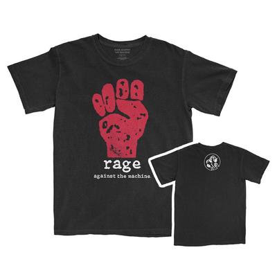 Футболка Rage Against The Machine Красный кулак RATM Официальная группа Черная Новая