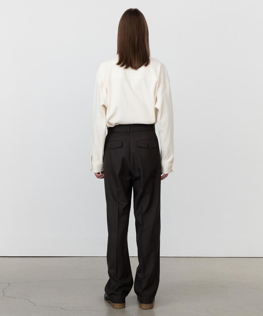 INSILENCE Cotton Jersey Outer Shirt Cream