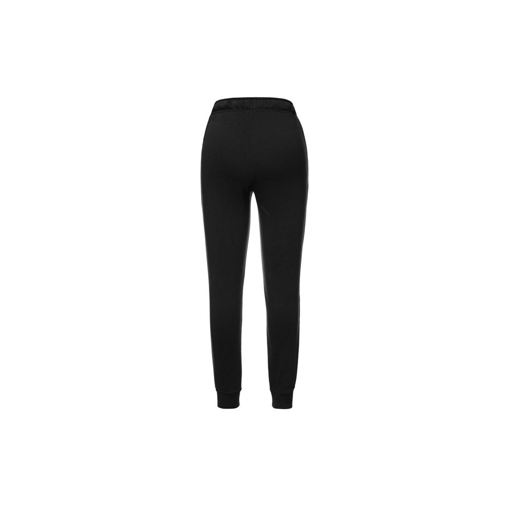 Nike Спортивные штаны Club Fleece с завышенной талией, узкие, джоггеры, черные с белым, для женщин DQ5175-010
