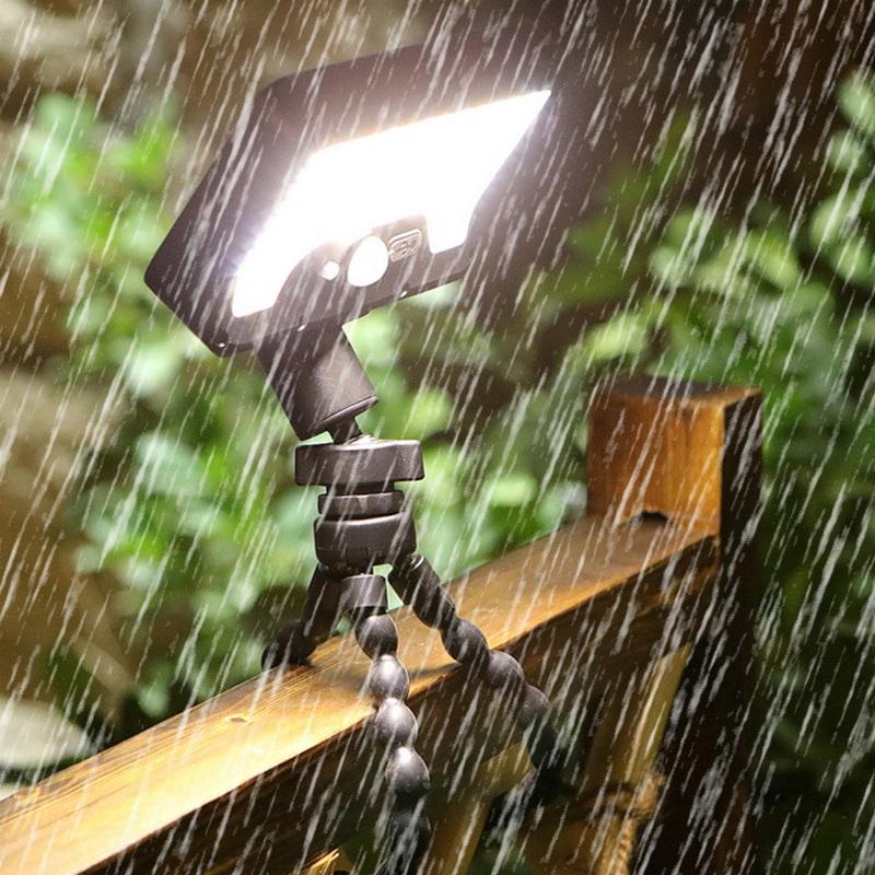 Household Split Lighting Solar Motion Sensor Light 360° Rotatable Lamp Octopus Bracket Usb Charge Lighting For Outdoor Camp