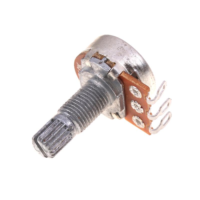 A500K B500K A250K B250K A50K B50K A25K B25K Потенциометр Шлицевой Маленький Пот Электрогитара Бас Эффект Усилитель Тон Громкость 18 Мм Вал Части