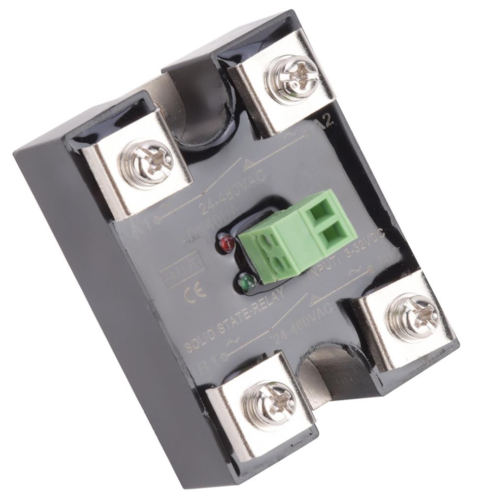 BERM Твердотельное реле Одноканальное управление постоянным током Двухканальное переменного тока 1-фазное ТТР 24480 В переменного тока(40А(БЕРМ