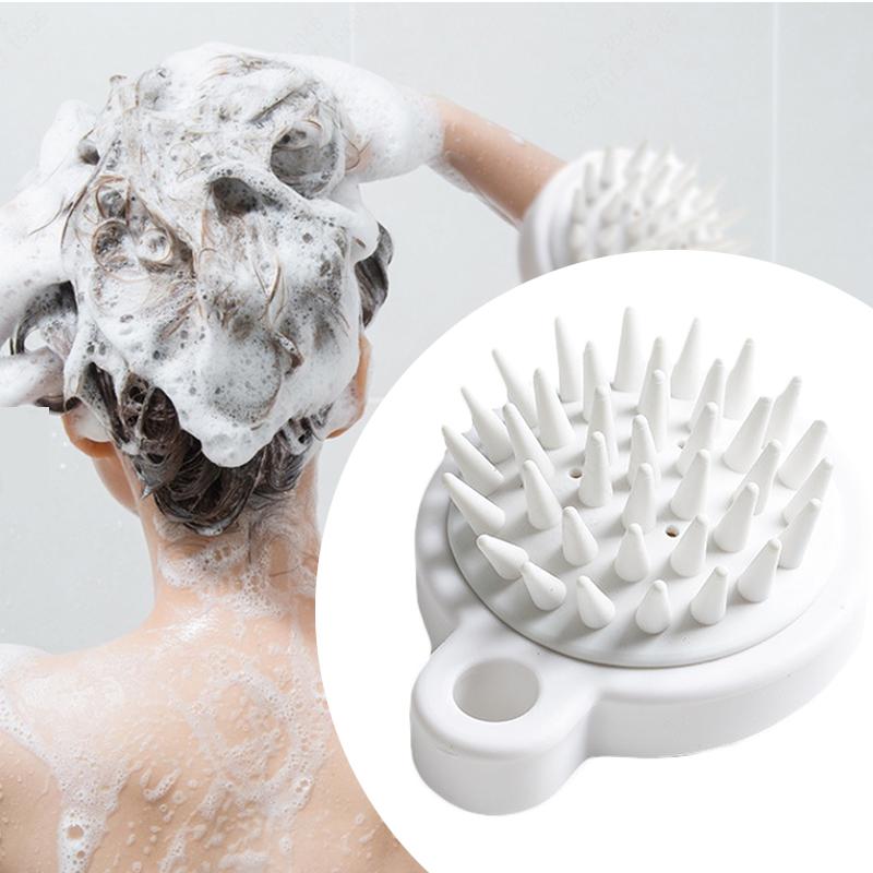 Hair Brush Shampoo Scalp Massage Clean Scrubber Siliconehead Body Scalp Bath Spa