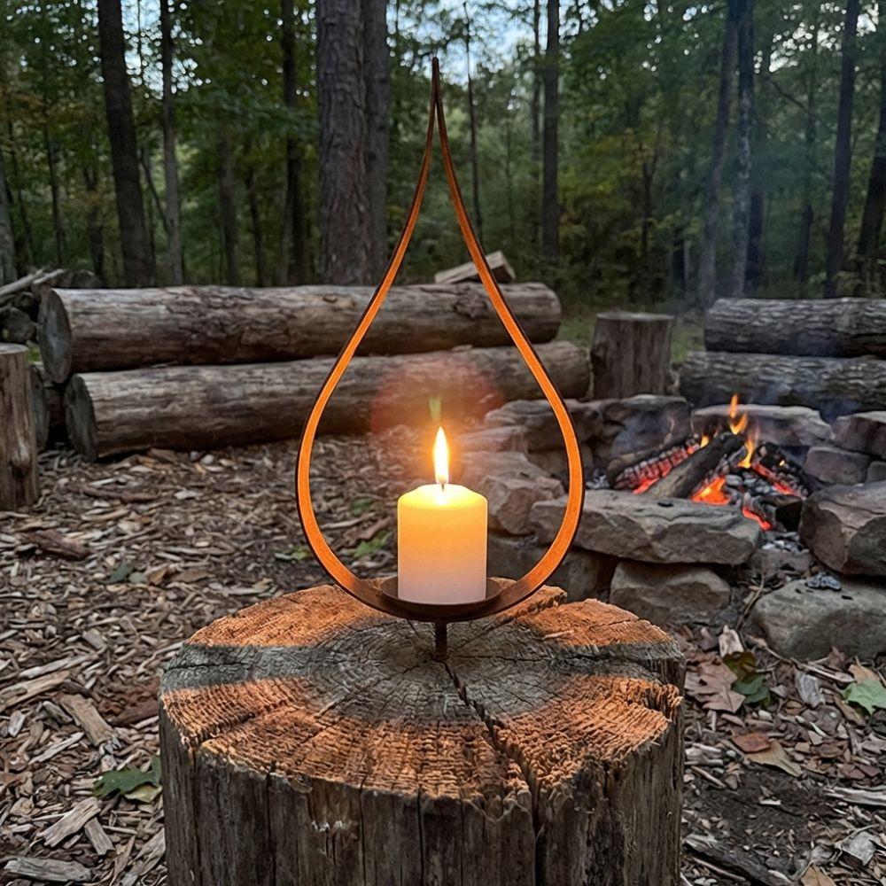 Non-slip Iron Candle Holder Stable Metal Candle Stand Multi-purpose Candlestick Rack Wedding Table