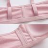 Front Buckle Bra Large Size No Steel Rings Mom Underwear Ladies Breathable Push Up Adjustable Thin Bra