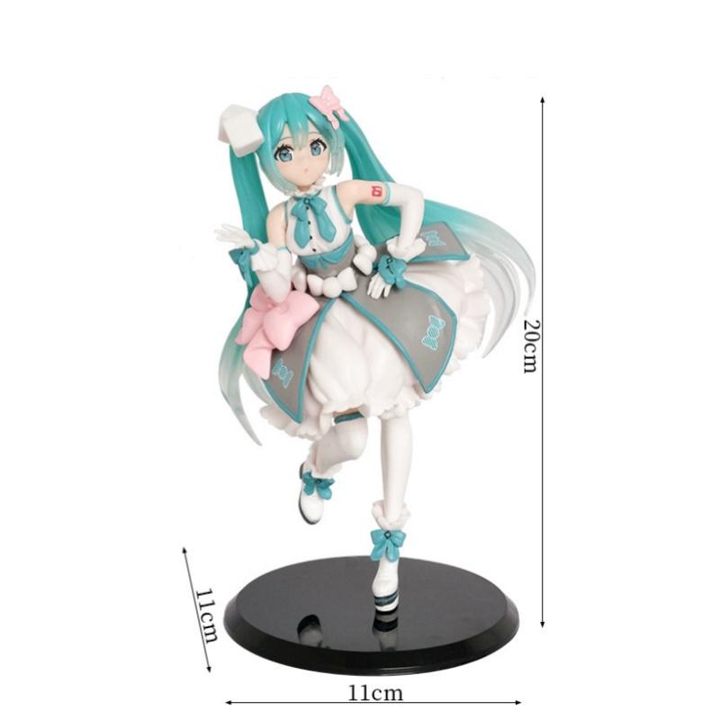 Фигурки Kawaii Купальник Vocaloid ПВХ Коллекционная модель Игрушки Подарок Девочке