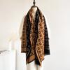 Scarf Women's Winter Warm Double-sided Letter Shawl Classic Versatile Imitation Cashmere Shawl Long Scarf