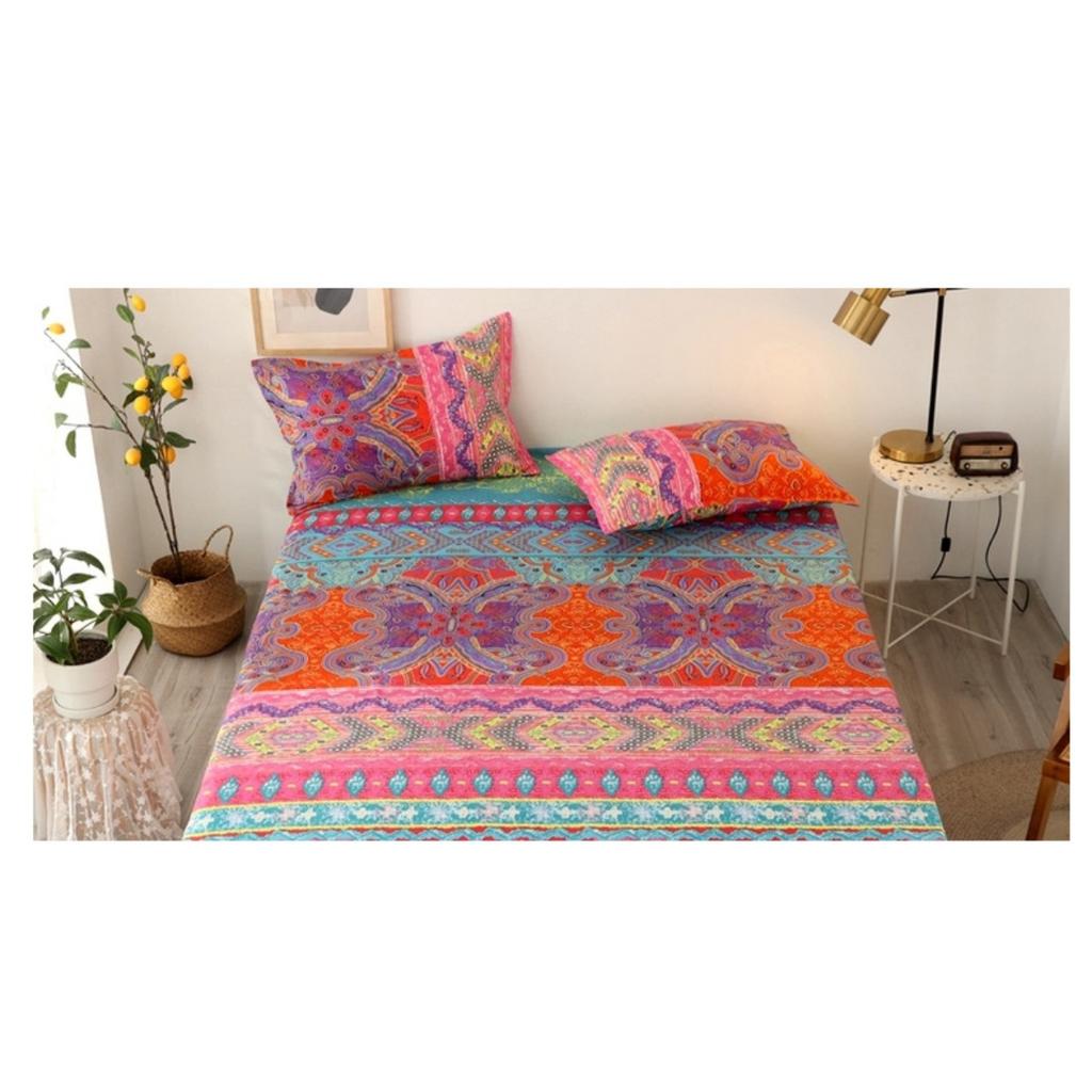 Принтованная простыня для спальни, дома, отеля, светло-бежевая, мягкая и удобная