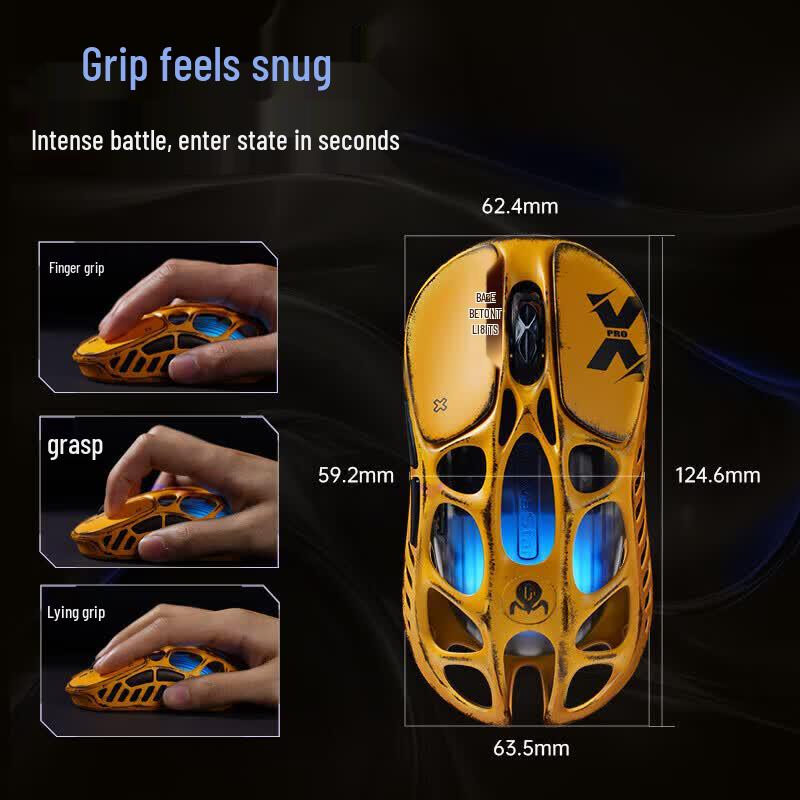 GravaStar Cocoon X Pro Tri-Mode Gaming Mouse