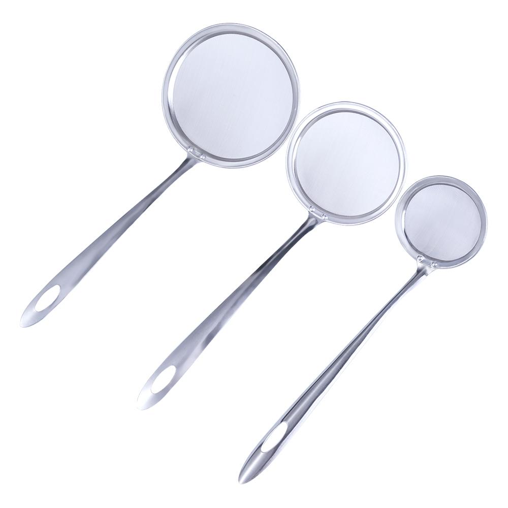 Fine Mesh Sifting Cooking Tool Kitchen Gadget Kitchen Filter Spoon Strainer Oil Skimmer Colander