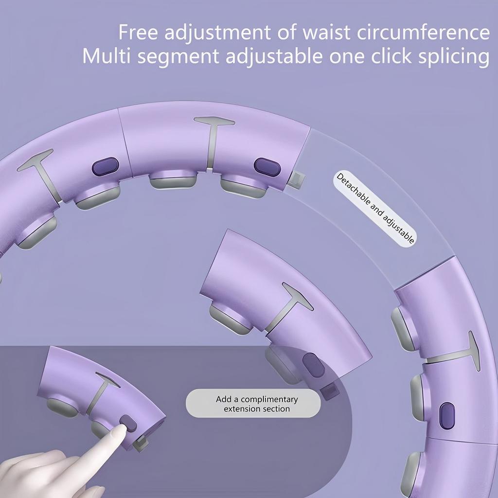 Умный утяжеленный фитнес хула-хуп, фитнес-массажный обруч с шариком и счетчиком для взрослых, для похудения