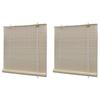 VidaXL Roller Blinds Natural Bamboo 2 Pcs 120 X 160 Cm