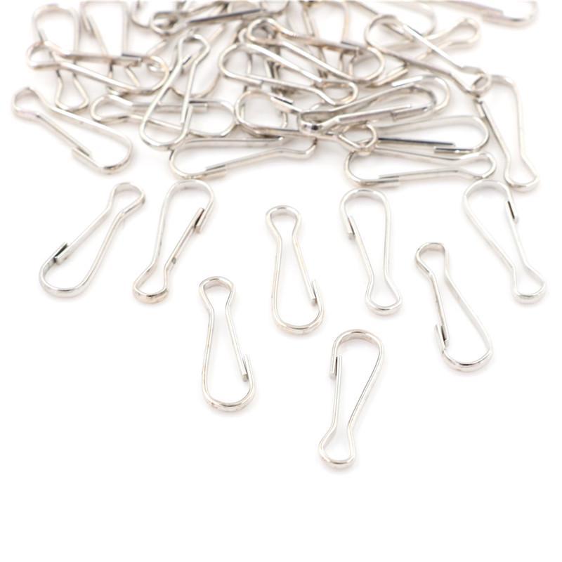 20 шт., металлические ремешки с пружинными зажимами, крючки, фурнитура «сделай сам», длина 2,5 см