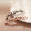 J.Lauren Oval Cubic Pearl Rosegold Hairpin H0764