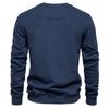 European and American Men's Spring Autumn Long Sleeve Solid Color Sweatshirt Fashion Casual Loose Fit Crew Neck Pullover