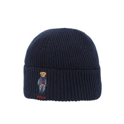 Шапка Polo Ralph Lauren Beanie Bear Вязаная шапка PC1463-433