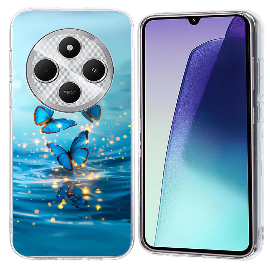 Для Xiaomi Poco C75 4G/Redmi 14R 5G/14C 4G Чехол с печатью узоров Противоударный Мягкий ТПУ Чехол для телефона